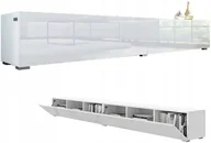 Szafki RTV - Szafka Rtv Kira 280 (2x140) cm szafka pod telewizor Front Akryl Połysk Biel - miniaturka - grafika 1