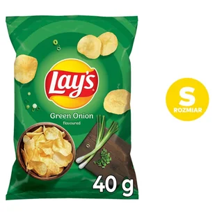 Lay's Chipsy ziemniaczane o smaku zielonej cebulki 40 g - Chipsy - miniaturka - grafika 1