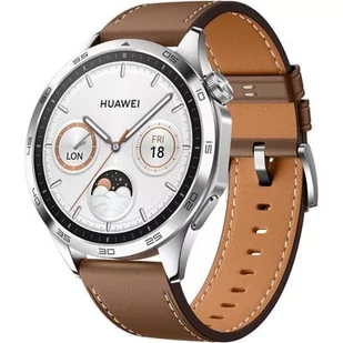 HUAWEI Watch GT 4 Classic 46mm Srebrno-brązowy - Smartwatch - miniaturka - grafika 1