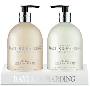 Baylis & Harding Zestaw Mydło w płynie + Balsam do rąk i ciała Jojba, Silk & Almond Oil - Zestawy kosmetyków damskich - miniaturka - grafika 1