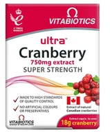 Suplementy diety - Vitabiotics Ultra Cranberry Żurawina 750mg Suplement Diety 30 Tabletek - miniaturka - grafika 1