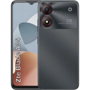 ZTE Blade A34 2/64GB Czarny - Telefony komórkowe - miniaturka - grafika 1