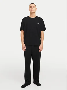 Jack&Jones Piżama Everest 12273633 Czarny Standard Fit - Piżamy męskie - miniaturka - grafika 1