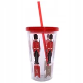 Kubki dla dzieci - KUBEK z przykrywką słomka GWARDZISTA UK 450ml - miniaturka - grafika 1