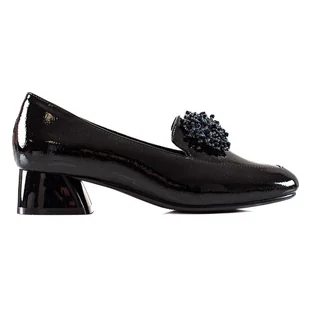 Półbuty Na Obcasie VINCEZA czarne - Vinceza - Półbuty damskie - miniaturka - grafika 1