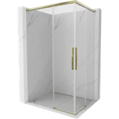 Kabiny prysznicowe - Mexen Rox Duo kabina prysznicowa rozsuwana 120 x 100 cm, transparent, złota - 8C2D-120-100-50-00 - miniaturka - grafika 1