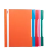 Teczki i skoroszyty - Skoroszyt zawieszkowy A4 Deli 39535 2 dziurki mix kolorów na akta osobowe - miniaturka - grafika 1