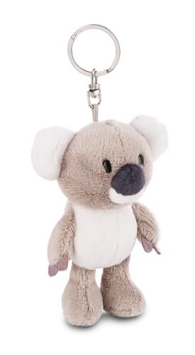 Breloczek Koala 10cm szary - Pluszowy towarzysz przytulanka zwierzęca z kółkiem na klucze do smyczy, torby albo plecaka