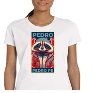 Koszulki i topy damskie - DAMSKA ŚMIESZNA KOSZULKA PEDRO PEDRO PE Szop Prezent BAWEŁNA Pracz XL P110 - miniaturka - grafika 1