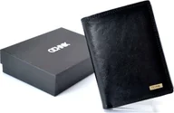 Portfele - OCHNIK OCHNIK SL-145-99 czarny skórzany portfel męski SL-145 99 - miniaturka - grafika 1
