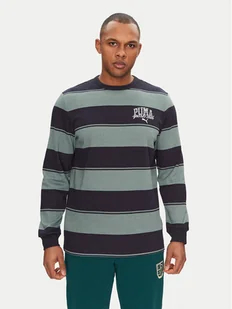 Puma Bluza Class Striped 684647 Zielony Regular Fit - Bluzy męskie - miniaturka - grafika 1