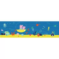 Wyposażenie pokoiku dziecięcego - Dekoracyjny pas samoprzylepny Peppa Pig Sea, 500 x 9,7 cm - miniaturka - grafika 1