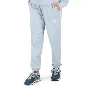Spodnie New Balance WP31508LAY - niebieskie - Spodnie sportowe damskie - miniaturka - grafika 1