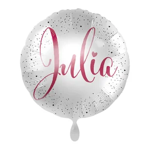 Balon imienny foliowy Julia okrągły pakowany 43 cm - Balony i akcesoria - miniaturka - grafika 1