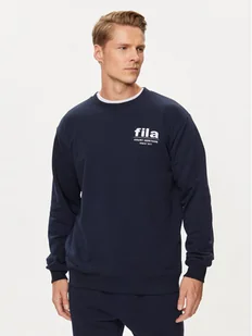 Fila Bluza FAM0671 Granatowy Relaxed Fit - Bluzy męskie - miniaturka - grafika 1
