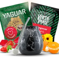 Yerba Mate - Zestaw Akcesoria Yerba Mate Green Matero Bombilla - miniaturka - grafika 1