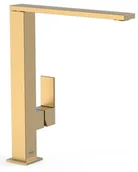 Baterie kuchenne - Bateria TRES jednouchwytowa kuchenna 24-K Matowe Złoto 006486OM - miniaturka - grafika 1