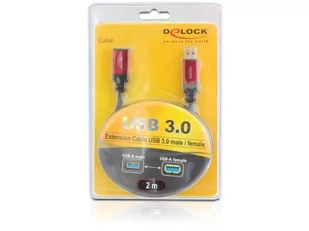 DeLOCK Przedłużacz Usb Am-af 3.0 2m Premium - Kontrolery - miniaturka - grafika 1
