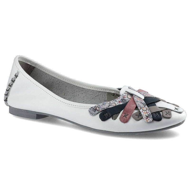 Maciejka, Baleriny, 01358-21/00-0 Biały 2, rozmiar 36