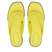 Klapki i japonki damskie - Japonki Tommy Hilfiger FW0FW09216 Żółty - miniaturka - grafika 1