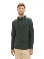 Swetry męskie - TOM TAILOR sweter męski, 32748 - Green Dust Twotone Grindle, XL - miniaturka - grafika 1