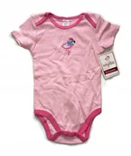 Body dla niemowląt - Różowe body z flamingiem babykiss 6-9 mc 68-74 - miniaturka - grafika 1