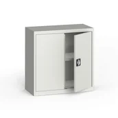 Szafy biurowe - KOVONA Szafa metalowa, 800 x 800 x 400 mm, 1 półka, szara/szara C37870.2.09.24B2B - miniaturka - grafika 1