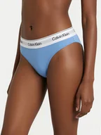 Majtki damskie - Calvin Klein Underwear Figi klasyczne LV00QF8520 Błękitny - miniaturka - grafika 1