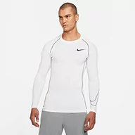 Koszulki i topy damskie - Nike Mens M NP DF Tight TOP LS bluza, biały/czarny/czarny, L DD1990 - miniaturka - grafika 1