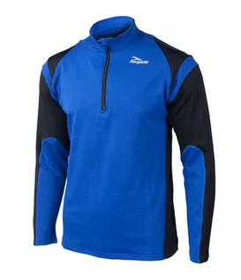 Bluzy męskie - ROGELLI RUN - DILLON - lekko ocieplana męska bluza biegowa, kolor: Niebieski - grafika 1