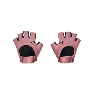 Rękawiczki - Under Armour Damskie rękawiczki do połowy palców Ua Women's Training Glove, Pink Elixir, 1377798-697, SM - grafika 1
