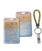 Identyfikatory - Etui Holder na kartę Smycz UHOO 7228 Oil Paint Sunset - miniaturka - grafika 1