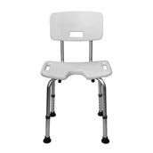 Akcesoria dla osób starszych i niepełnosprawnych - Taboret do higieny intymnej z oparciem - miniaturka - grafika 1