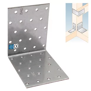 Domax Kątownik KM12 ciesielski 100x100x80 montażowy 1szt - Inne akcesoria dekarskie - miniaturka - grafika 1