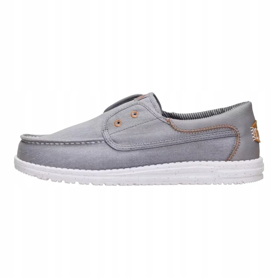HeyDude Męskie Lekkie Mokasyny Buty Półbuty Wsuwane Wally Stretch Canvas 41