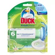 Środki do WC - Duck Fresh Discs Żelowy krążek do toalety o zapachu limonkowym 36 ml - miniaturka - grafika 1