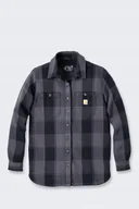 Kurtki męskie - Koszula Wierzchnia Carhartt Twill Shirt Jac Black - miniaturka - grafika 1