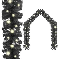 Oświetlenie świąteczne - vidaXL Lumarko Girlanda świąteczna z lampkami LED, 10 m, czarna 329190 - miniaturka - grafika 1