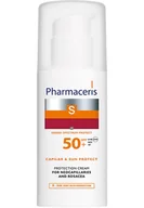 Kremy do twarzy z filtrem - Dr Irena Eris LAB.KOSM SP.Z O.O Pharmaceris S Krem ochronny na naczynka i trądzik różowaty SPF 50 50 ml - miniaturka - grafika 1