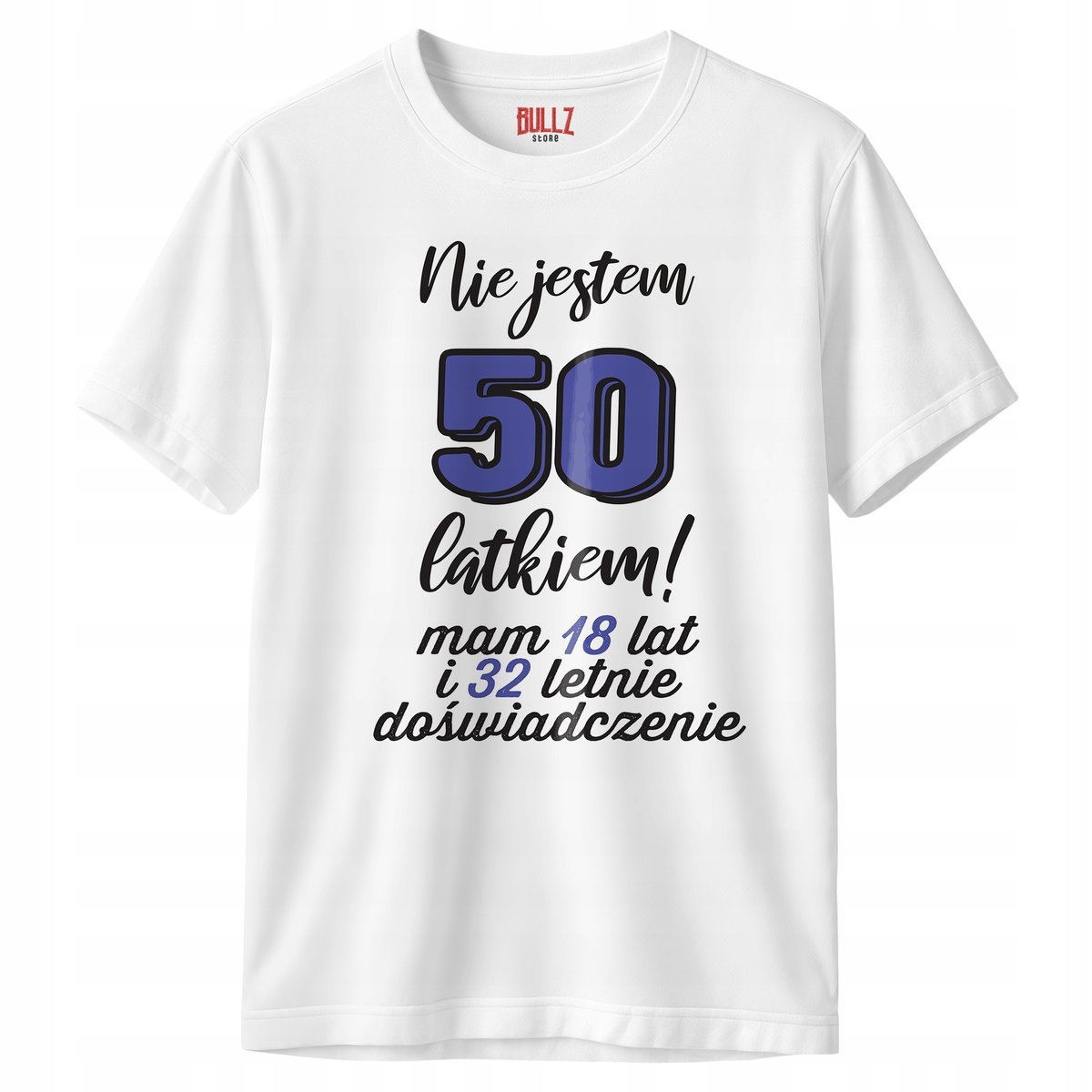 Koszulka biała męska Nie Jestem 50 Latkiem Urodziny Prezent r. M