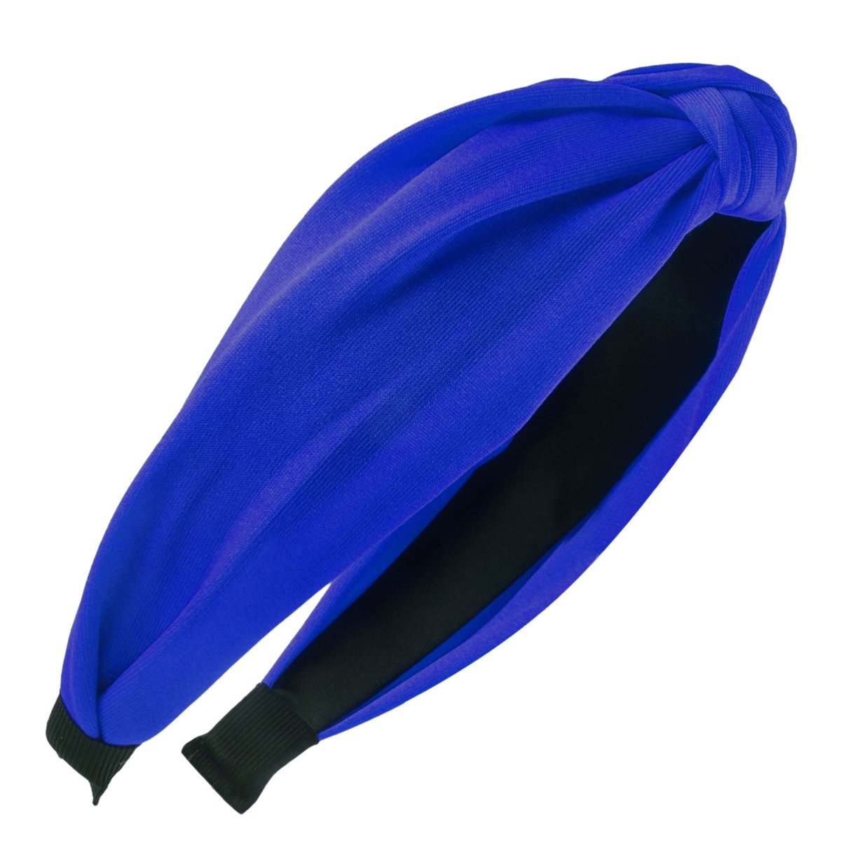 Opaska do Włosów Niebieska Szeroka na Głowę Klasyczna Supeł Lekka i Wygodna