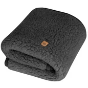 Koce i narzuty dla dzieci - Koc wełniany Nevada 75x100cm anthracite - miniaturka - grafika 1
