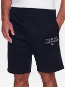 Spodenki męskie - Tommy Hilfiger Szorty sportowe UM0UM02881 Granatowy Regular Fit - miniaturka - grafika 1