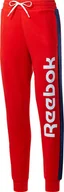 Spodnie damskie - Spodnie damskie Reebok TE Liner Logo French Terry czerwone FU2258-XL - miniaturka - grafika 1