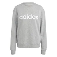Bluzy damskie - adidas W Lin Ft Swt Bluza Damska - miniaturka - grafika 1