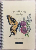Zeszyty szkolne - Kołonotatnik A5/80K kratka kraft Motyl - Fresh - miniaturka - grafika 1