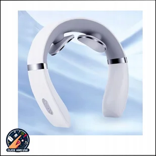 Masażer Szyi Karku Elektrostymulator Podgrzewany MIPHESLY NECK002 Biały - Masażery - miniaturka - grafika 1
