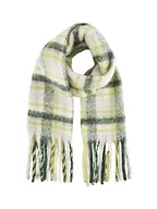 Apaszki i szaliki damskie - TOM TAILOR Denim Szalik damski, 32560 - Green Colorblock Check, jeden rozmiar - miniaturka - grafika 1