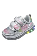Buty dla dziewczynek - Chicco Lekkie trampki z podwójnym rzepem, buty dla dziewczynek i dziewcząt, srebrny, 30 EU - miniaturka - grafika 1