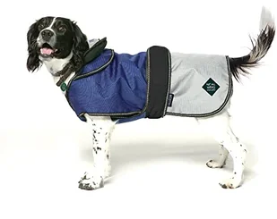 Danish Design Battersea Dogs Home Blue 2 w 1, letnia i zimowa, zdejmowana podszewka, wodoodporna, wiatroszczelna, płaszcz dla psa/szczeniaka, 35 cm, niebieski - Płaszcze damskie - miniaturka - grafika 1